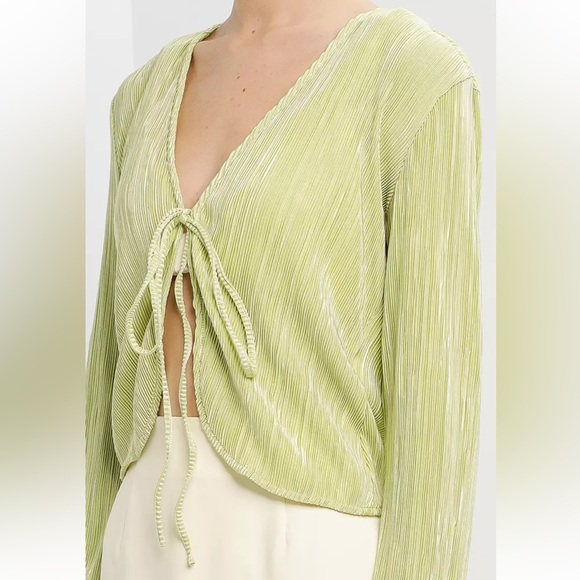 Peppermayo Barcelona Nights Tie Top Sage - Picture 3 of 11